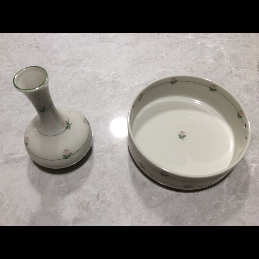 So Cute Accent Pieces, Vase and Bowl (iii)